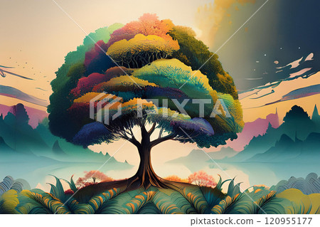 Image of nature and harmony (sustainability, IR, investment) 120955177
