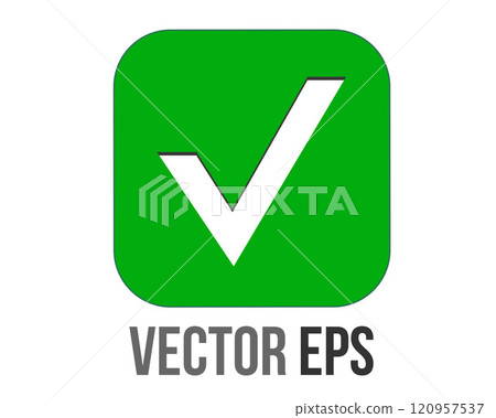 Green rounded square cross wrong mark button flat icon Green rounded square cross wrong mark button flat icon 120957537