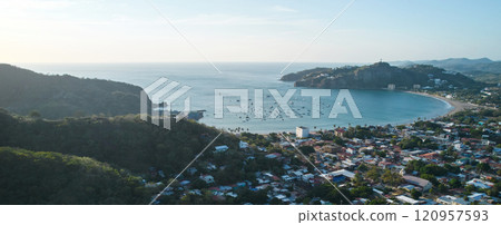 Panoramic view in San Juan Del Sur 120957593