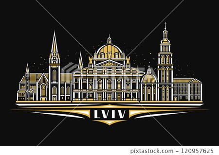Vector illustration of Lviv 120957625