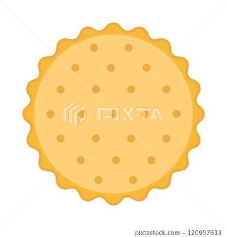 round cracker isolated round cracker isolated 120957633