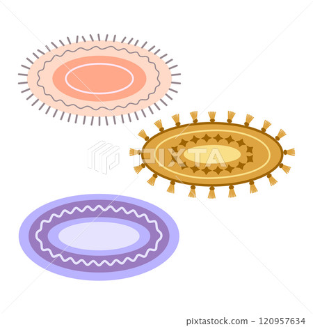 set of carpets in scandinavian style 120957634