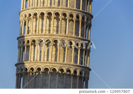 The Leaning tower of Pisa, Italy, sunny summer day The Leaning tower of Pisa, Italy, sunny summer day 120957807