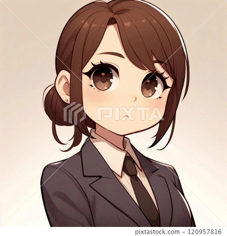 面對前面的西裝的女人 120957816