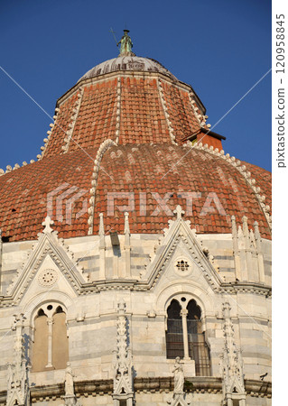 The Pisa Baptistery of St. John, Italy, sunny summer day The Pisa Baptistery of St. John, Italy, sunny summer day 120958845