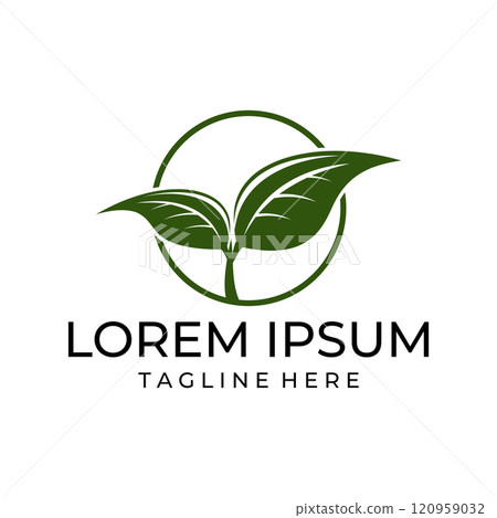leaf vector illustration design icon logo 120959032