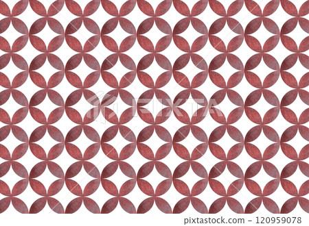 Watercolor Japanese pattern: Shippo pattern 120959078