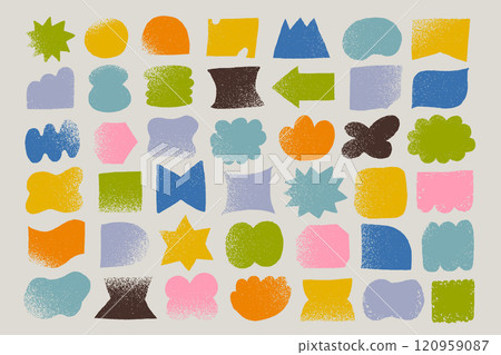 手繪彩色形狀集 手繪彩色形狀集 120959087