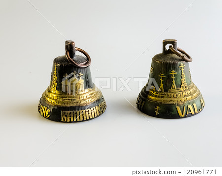 A bell souvenir from the Valaam Monastery in northern Russia. A bell souvenir from the Valaam Monastery in northern Russia. 120961771
