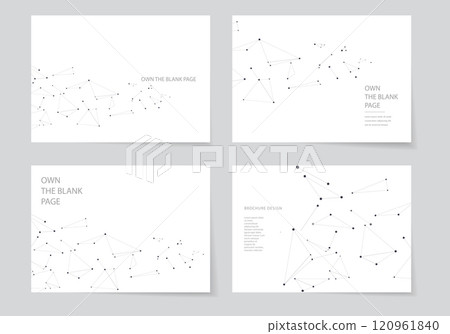 Network design. Connect dots and lines 120961840