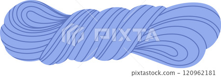 Soft light blue yarn skein, perfect for knitting or crocheting warm sweaters, scarves, and blankets, adding a touch of delicate color to handmade creations 120962181