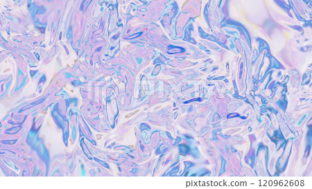 Abstract Vibrant Texture. Iridescent Foil. Minimalist Invitation. Holographic Gradient. Holographic texture Background. Shiny metal texture. Glossy wrinkled texture. 120962608