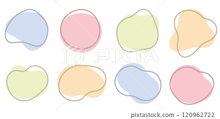 抽象框架簡單彩色套裝 120962722