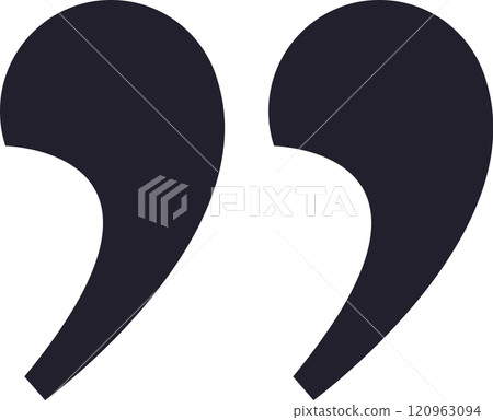Quotation marks are punctuation marks used in pairs to set off speech, a quotation, a phrase, or a word, creating a visually appealing representation of cited text 120963094