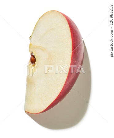 slice of fresh red apple slice of fresh red apple 120963218