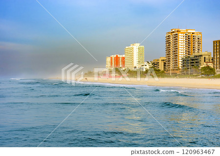 Sunrise on Barra da Tijuca beach 120963467