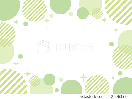 黃綠色圓點框 120963584