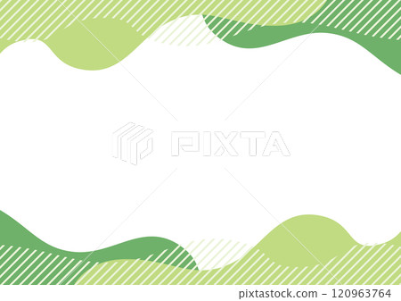 Wave Frame Abstract Stripe Yellow Green Green Wave Frame Abstract Stripe Yellow Green Green 120963764
