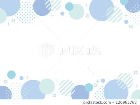 Polka dot frame simple light blue geometric Polka dot frame simple light blue geometric 120963768