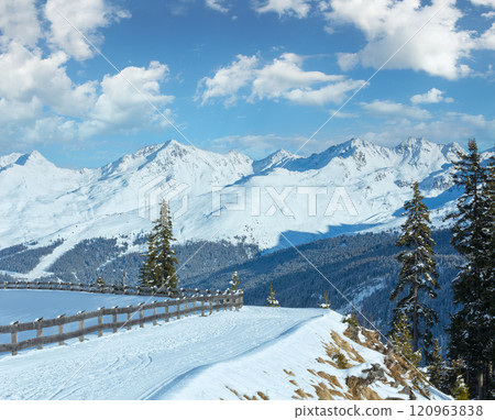 Winter mountain landscape. Kappl ski resort, Austria. 120963838