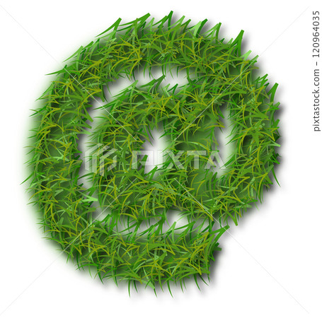 Green Grass Alphabet Asteriks Star Mark Green Grass Alphabet Asteriks Star Mark 120964035