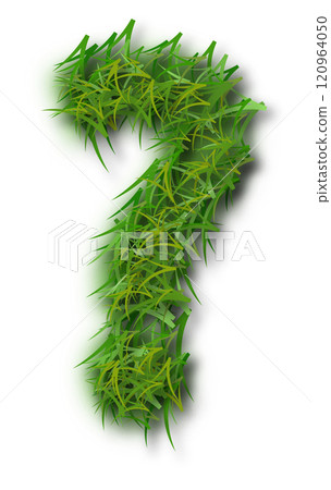 Green Grass Alphabet Question Mark Green Grass Alphabet Question Mark 120964050