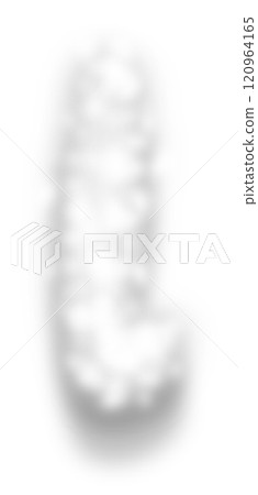 White Snow Alphabet Letter l Lowercase 120964165