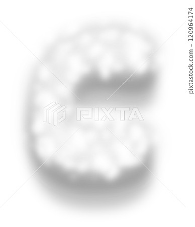 White Snow Alphabet Letter c Lowercase White Snow Alphabet Letter c Lowercase 120964174