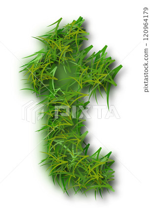 Green Grass Alphabet Letter t Lowercase Green Grass Alphabet Letter t Lowercase 120964179