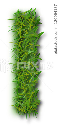 Green Grass Alphabet Letter l Lowercase Green Grass Alphabet Letter l Lowercase 120964187