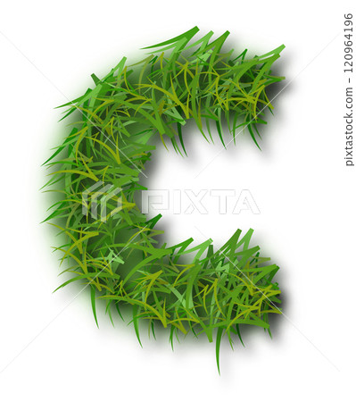 Green Grass Alphabet Letter c Lowercase Green Grass Alphabet Letter c Lowercase 120964196