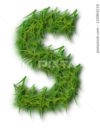 Green Grass Alphabet Letter S Green Grass Alphabet Letter S 120964216