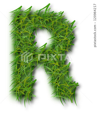 Green Grass Alphabet Letter R Green Grass Alphabet Letter R 120964217