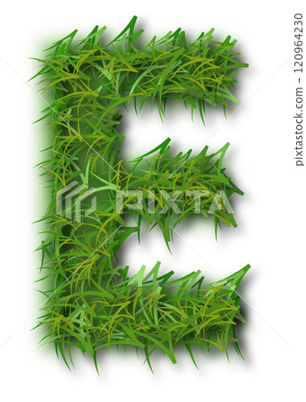 Green Grass Alphabet Letter E Green Grass Alphabet Letter E 120964230