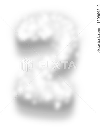 White Snow Alphabet Number 2 White Snow Alphabet Number 2 120964243