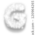 White Snow Alphabet Letter G 120964265