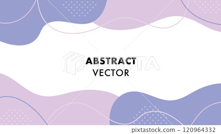 抽象形狀紫色波浪波框 120964332