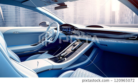 豪華車駕駛座內裝圖 120965072