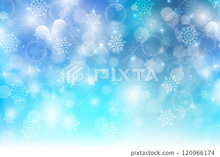 Snow Christmas winter light background 120966174