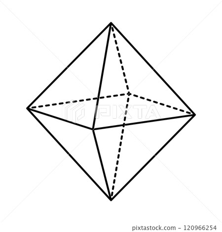 Diagram of a Regular Octahedron Diagram of a Regular Octahedron 120966254