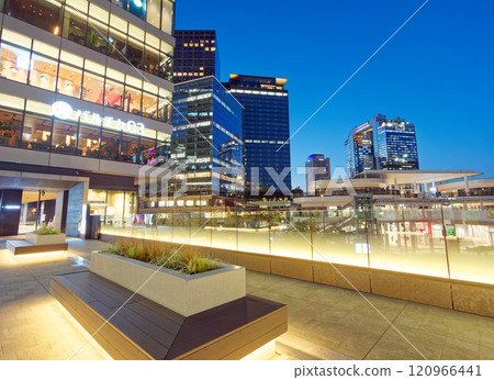 In front of JR Osaka Station at dusk, Baltika 03 and buildings 120966441
