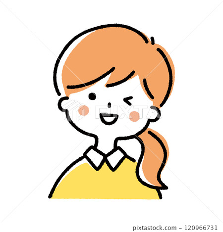 Winking girl 120966731