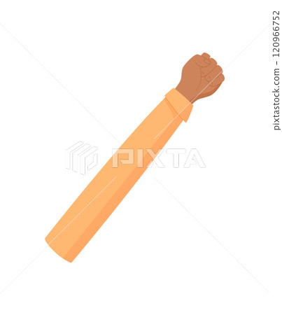 Woman fist feminism sign, human hold revolution symbol, man show up protest sign, right activist holds strength fist, woman holding support gesture, person raise solidarity arm, 120966752