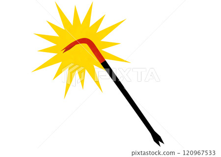 Crowbar vector illustration Crowbar vector illustration 120967533