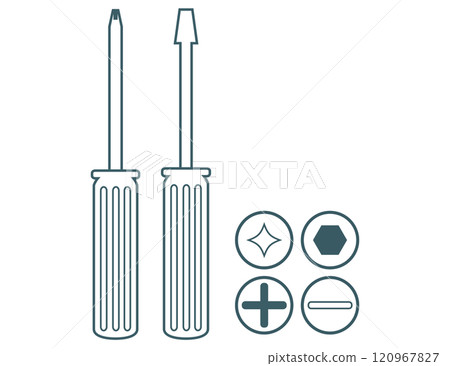 Screwdriver icon Tool illustration Screwdriver icon Tool illustration 120967827