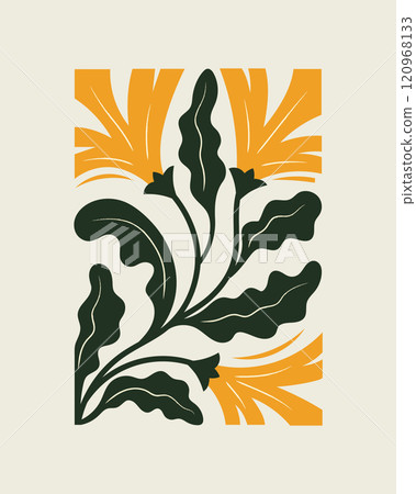 Floral Botanical abstract elements composition Floral Botanical abstract elements composition 120968133