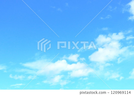 藍天白雲/背景素材 120969114