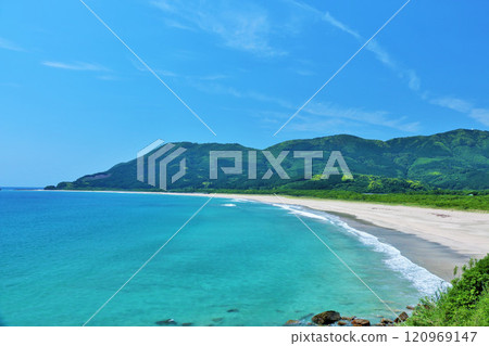 宮崎縣藍天和海景 宮崎縣藍天和海景 120969147