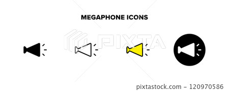 Megaphone icon 120970586