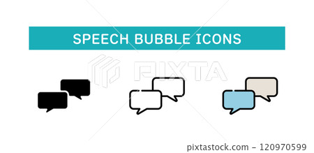 語音氣泡圖標 120970599